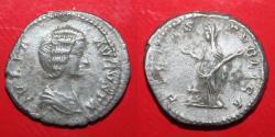 Ancient Coins - Julia Domna - b.ca.170 - d.217 - PIETAS PVBLICA - silver denar XF