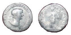 Ancient Coins - Trajan - Augustus 98-117 AD - AR denarius - Beautiful - F