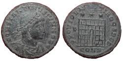 Ancient Coins - Constantine II - Augustus 337-340 AD - VF - Constantinople mint - City gate