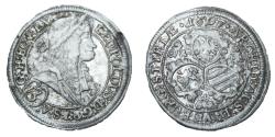 World Coins - Leopold I, Emperor (1657-1705), 3 Kreuzer, 1697  Silver XF