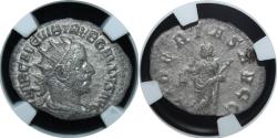 Ancient Coins - Trebonianus Gallus - Augustus 251-253 AD - Silver antoninianus VF
