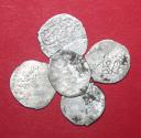 World Coins - Lot comprising 5 Islamic silver obolus coins