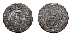 World Coins - Ferdinand I - King of Hungary - 1562 AD - AR denar