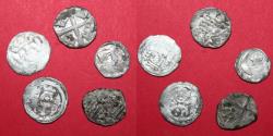 World Coins - Lot comprising 5 silver Hungarian obolus