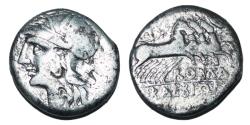 Ancient Coins - Roman Republic. M. Baebius Tampilus  Ag denarius 137 BC