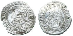 World Coins - Hungary - Ferdinand I - 1526-1564 AD - 1562 - Ag denar - XF