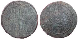 World Coins - Bela III - Copper coin - 1172-1196 - Crusader parabolic coin