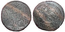 World Coins - Bela III - Copper coin - 1172-1196 - Crusader parabolic coin
