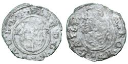 World Coins - Hungary - Ferdinand II - 1619-1637 AD - 1633 - Ag denar