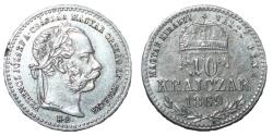 World Coins - FERENCZ JOZSEF A CSASZAR MADYAR ORSZAG AP KIRALYA 1869 Silver