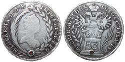World Coins - Maria Theresia 20 Kreutzer 1758  Silver