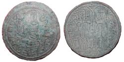 World Coins - Bela III - Copper coin - 1172-1196 - Crusader parabolic coin - Beautiful green patina