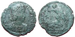Ancient Coins - Constantius II - Augustus 337-361 AD - blueish patina