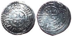 World Coins - Hungary - First king Stephan I  997-1038 AD  Silver denar  XF