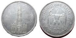 World Coins - Germany - 5 Reichsmark 1934 D   Silver