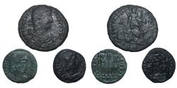 Ancient Coins - Lot 3 Roman AE coins 4 century AD