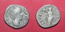 Ancient Coins - FAUSTINA I cca 100 - d.141 Silver Denarius - AETERNITAS - VF