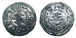 World Coins - Hungary - Stephen II 1116-1131 - AR denar - XF Time of the crusades Silver