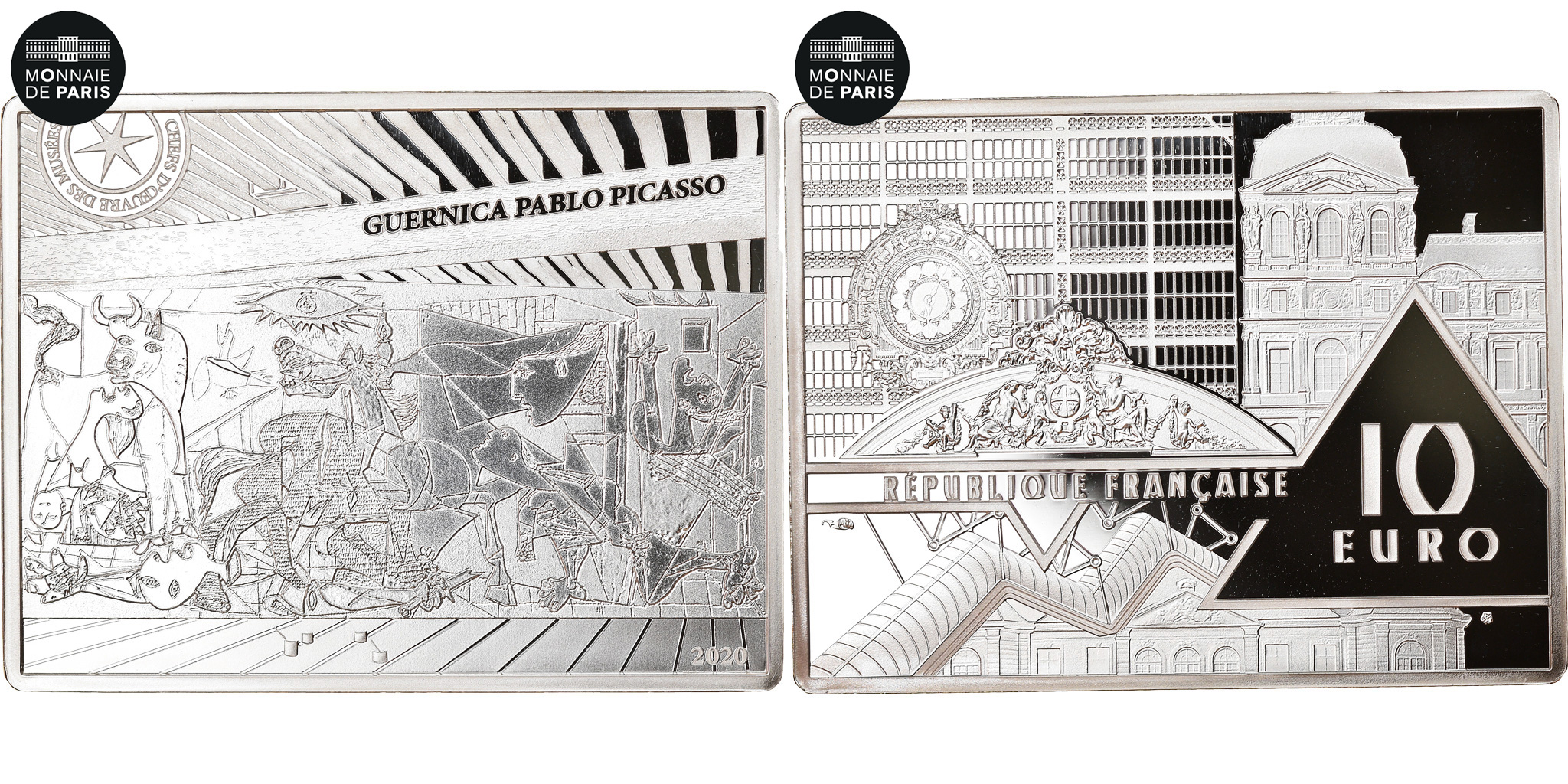 France, 10 Euro, 2020, PICASSO GUERNICA, , Silver | European Coins
