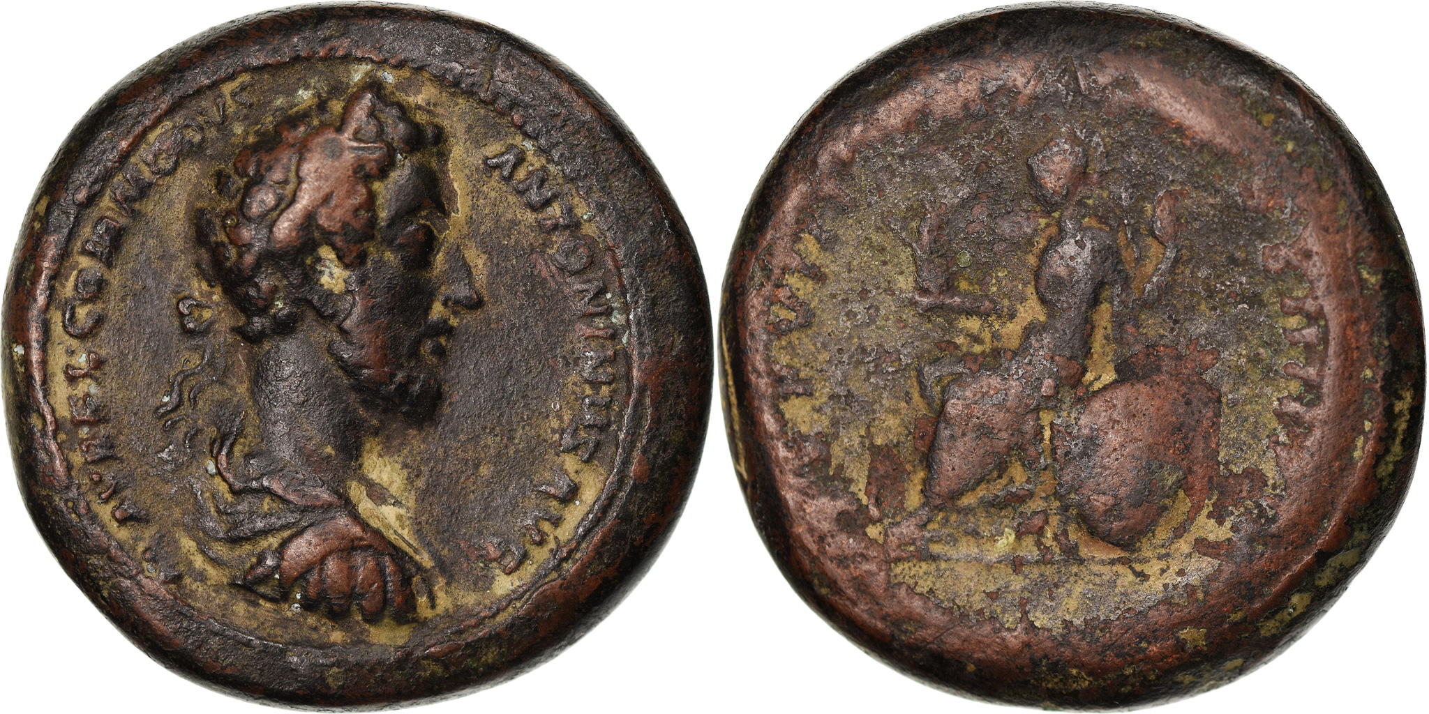 Coin, Commodus, Cast Paduan Medallion, 16-17th century, , Bronze