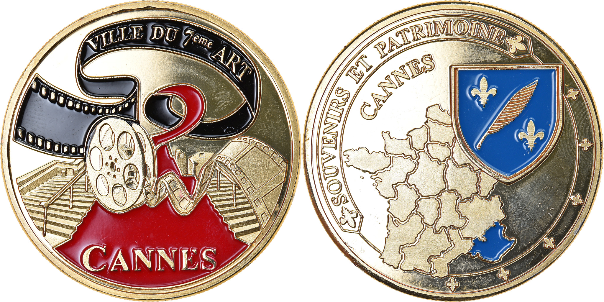 France, Token, Touristic token, Cannes - Ville du 7ème art, Souvenirs et