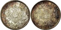 World Coins - Coin, GERMANY - EMPIRE, 1/2 Mark, 1913, Berlin, , Silver, KM:17