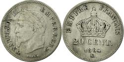 World Coins - Coin, France, Napoleon III, Napoléon III, 20 Centimes, 1864, Bordeaux