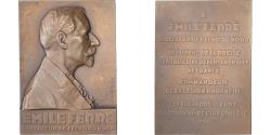 World Coins - France, Plaquette, Émile Ferré, Directeur de l'Écho du Nord, 1929, Bronze