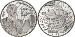 World Coins - France, 100 Francs, appel du 18 juin, 1994, Monnaie de Paris, BE, Silver