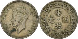 World Coins - Coin, Hong Kong, George VI, 50 Cents, 1951, , Copper-nickel, KM:27.1