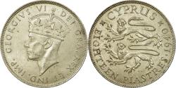World Coins - Coin, Cyprus, George VI, 18 Piastres, 1940, , Silver, KM:26