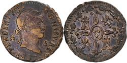 World Coins - Spain, Ferdinand VII, 2 Maravedis, 1830, Segovia, Copper,