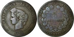 World Coins - Coin, France, Cérès, 5 Centimes, 1878, Paris, , Bronze, Gadoury:157a
