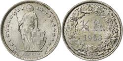 World Coins - Switzerland, 1/2 Franc, 1963, Bern, Silver, , KM:23