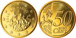 World Coins - San Marino, 50 Euro Cent, 2008, Rome, , Brass, KM:484