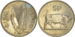 World Coins - Coin, IRELAND REPUBLIC, 5 Pence, 1980