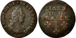 World Coins - Coin, France, Louis XIV, Liard de France au buste âgé, troisième type, Liard