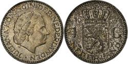 World Coins - Netherlands, Juliana, Gulden, 1954, Utrecht, Silver,
