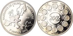 World Coins - France, Medal, Naissance de l'Euro Fiduciaire, Politics, 2002,