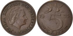 World Coins - Netherlands, Juliana, 5 Cents, 1953, Bronze, , KM:181