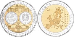 World Coins - Germany, Medal, L'Europe, Silver Plated Copper, FDC,