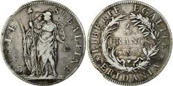 World Coins - ITALIAN STATES, PIEDMONT REPUBLIC, 5 Francs, An 10, Turin, Silver,