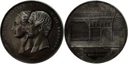 World Coins - France, Medal, Napoléon III et Eugénie, Palais de l'Industrie, Caqué