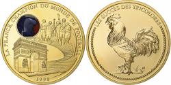 World Coins - France, Medal, La France, Champion du Monde de Football, 1998, Copper Gilt