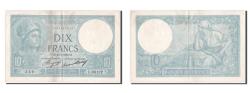 World Coins - Banknote, France, 10 Francs, 10 F 1916-1942 ''Minerve'', 1937, AU(50-53)