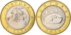 World Coins - Lithuania, 2 Litai, 2013, Puntukas, Bi-Metallic, , KM:112