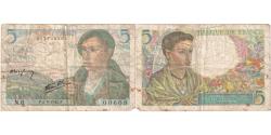 World Coins - France, 5 Francs, Berger, 1943-06-02, N.600608, VF(20-25)