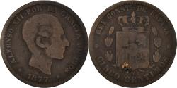 World Coins - Coin, Spain, 5 Centimos, 1877