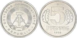 World Coins - Coin, GERMAN-DEMOCRATIC REPUBLIC, 5 Pfennig, 1979, Berlin, , Aluminum