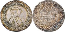 World Coins - Duchy of Savoy, Carlo I, Testone, 1482-1490, Cornavin, Silver,